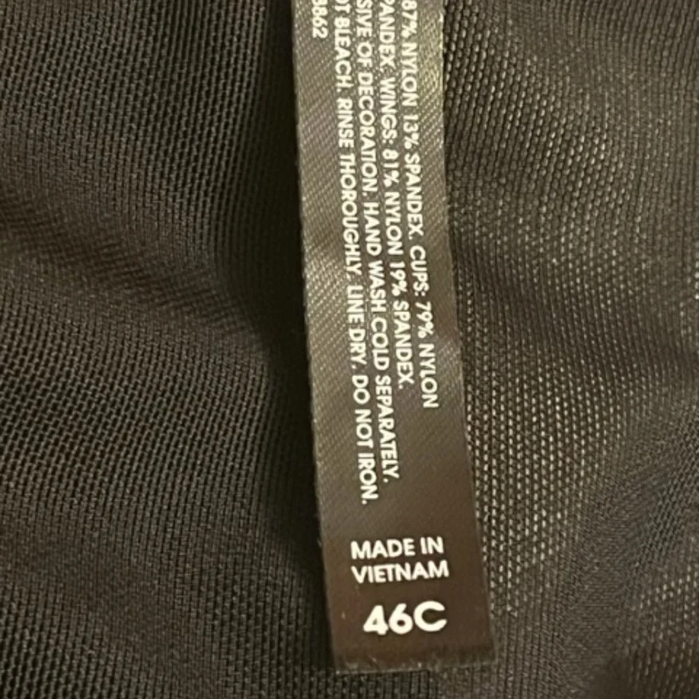 TORRID NWOT Red Black Plaid Bra 46C Push Up Plunge XO Back - Picture 5 of 5